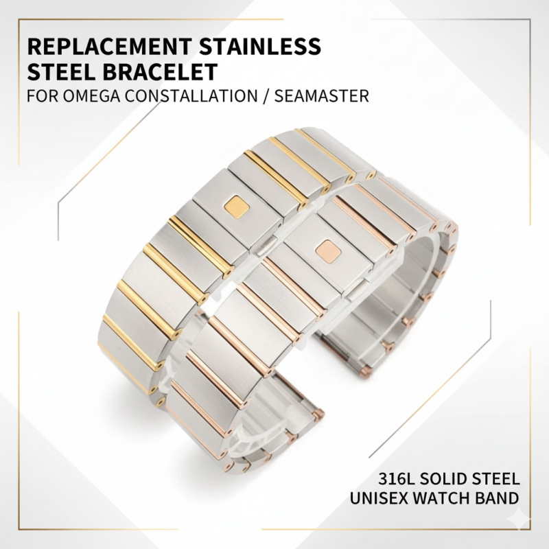 Yedek 23mm 25mm Çelik Kayış Om - Omega Watch Constellation incelemesi ve fiyatı
